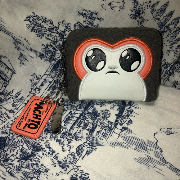 Star Wars Handbags - Star Wars Porg Face Coin Purse Clutch Wallet